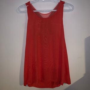 Pink Tank Top with Silver Sequins